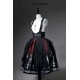 Lilith House Wyrm Breath High Waist Skirt with Detachable Suspenders(Reservation/Full Payment Without Shipping)